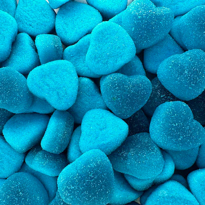 Filled blueberry hearts