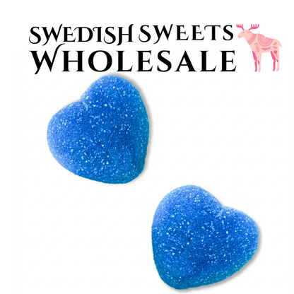 Filled blueberry hearts