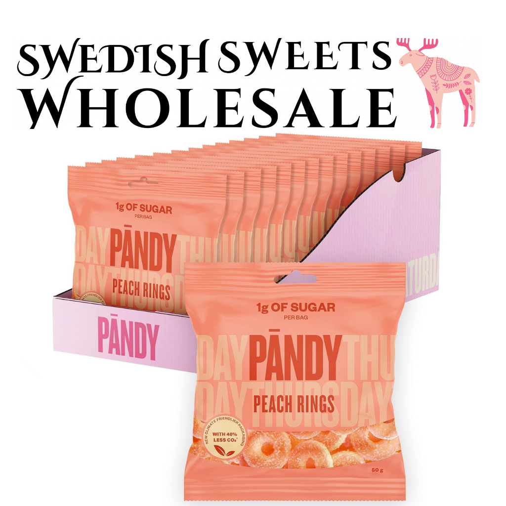 Pändy Peach Rings 50g x 14