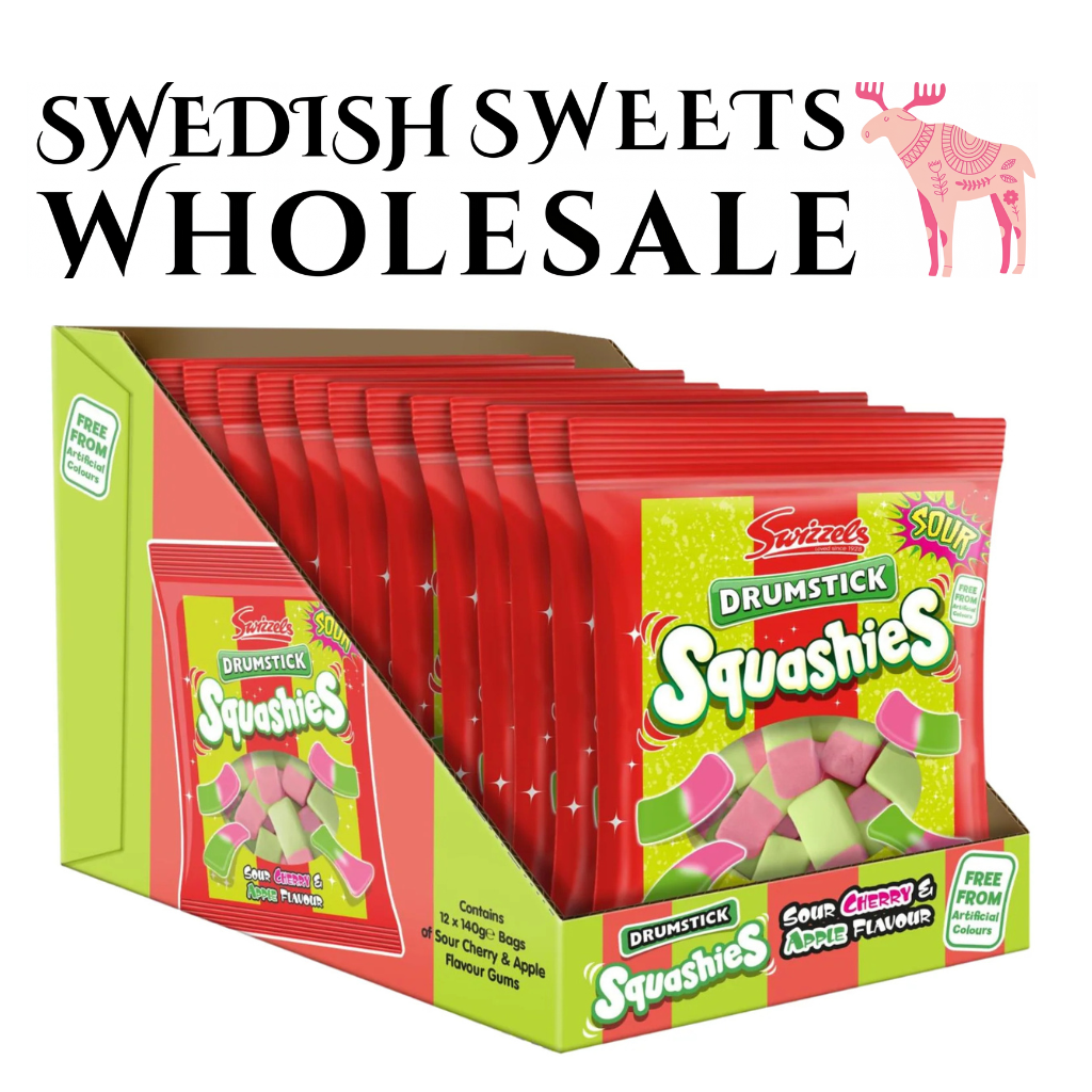 Squashies Sour Cherry & Apple 12x140g
