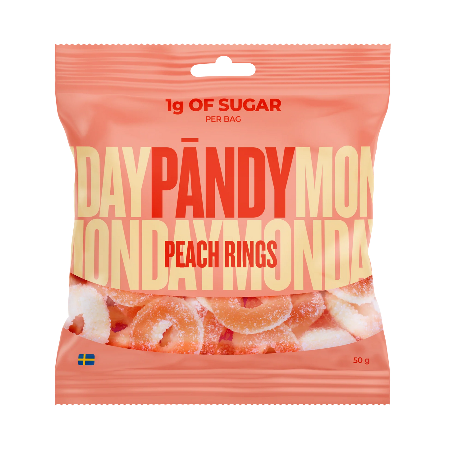 PÄNDY PEACH RINGS 50G x 14