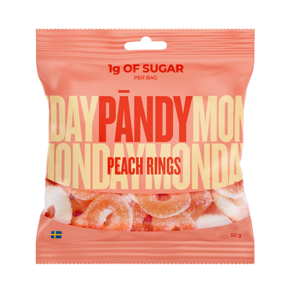 PÄNDY PEACH RINGS 50G x 14