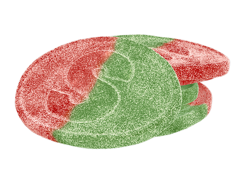 S-Märke Sour Strawberry