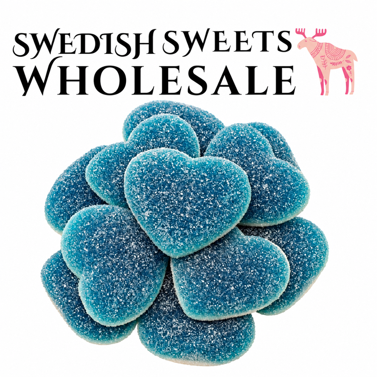 Sour Giant Blue Raspberry Heart