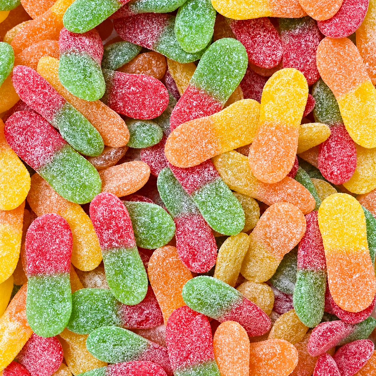 Close-up of colorful Fazer Remix Sour Tongues candy