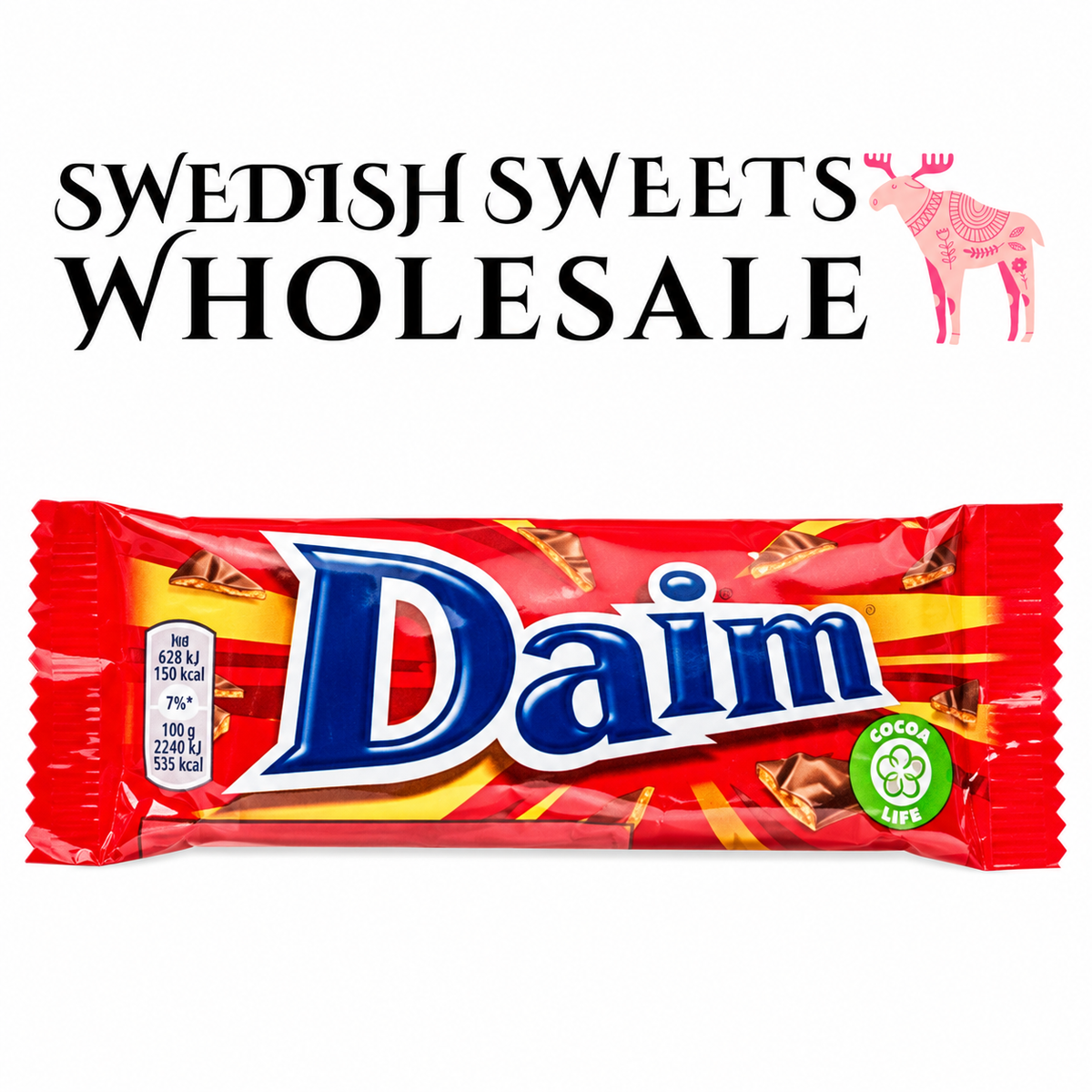 Marabou Daim Single 28g x 36 — Swedish Sweets Wholesale
